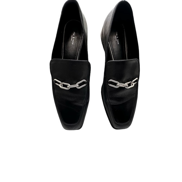 Rag & Bone Black Aslen Chain Loafer Size 41 - Picture 10 of 13